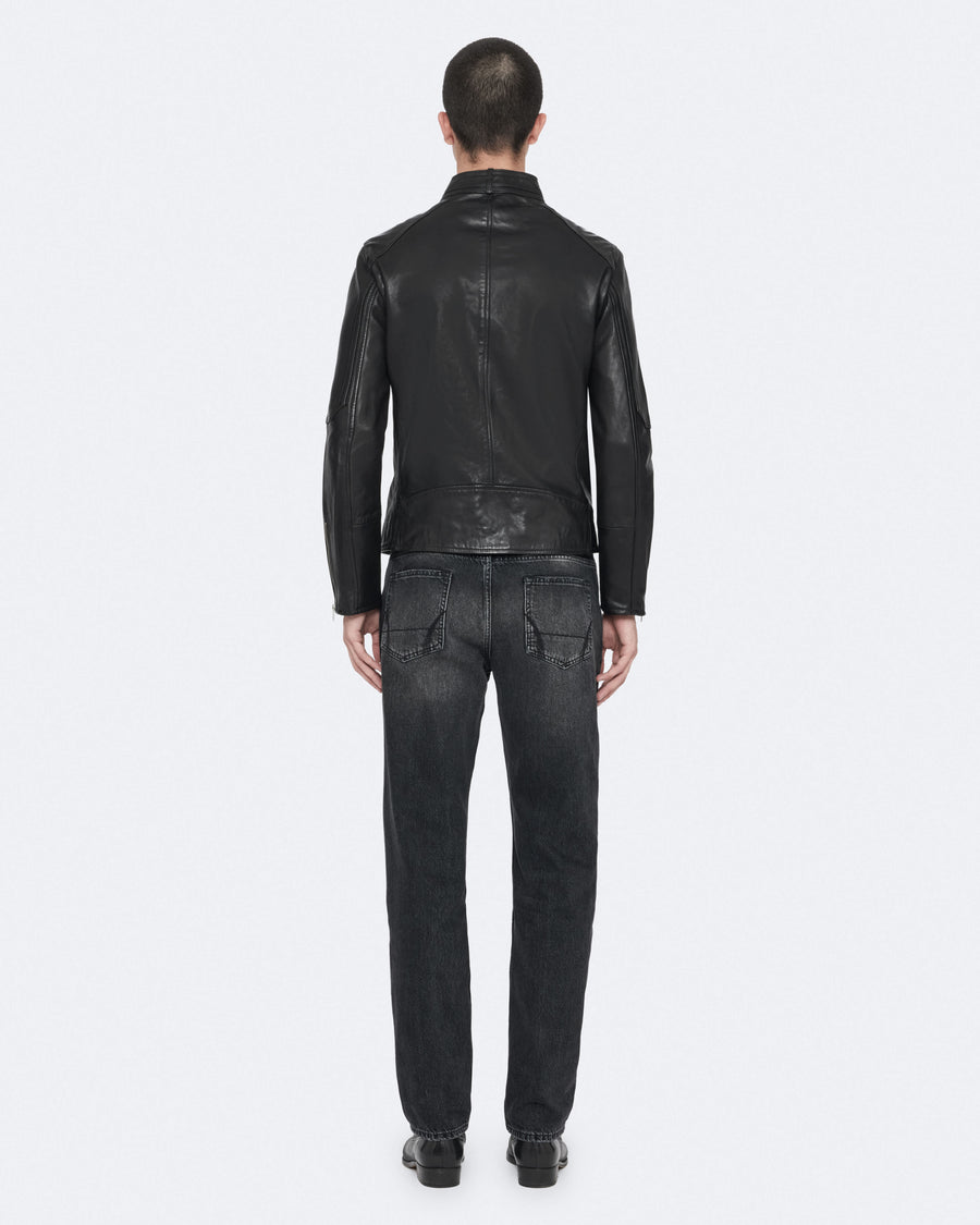 Cora Leather Jacket Jet Black