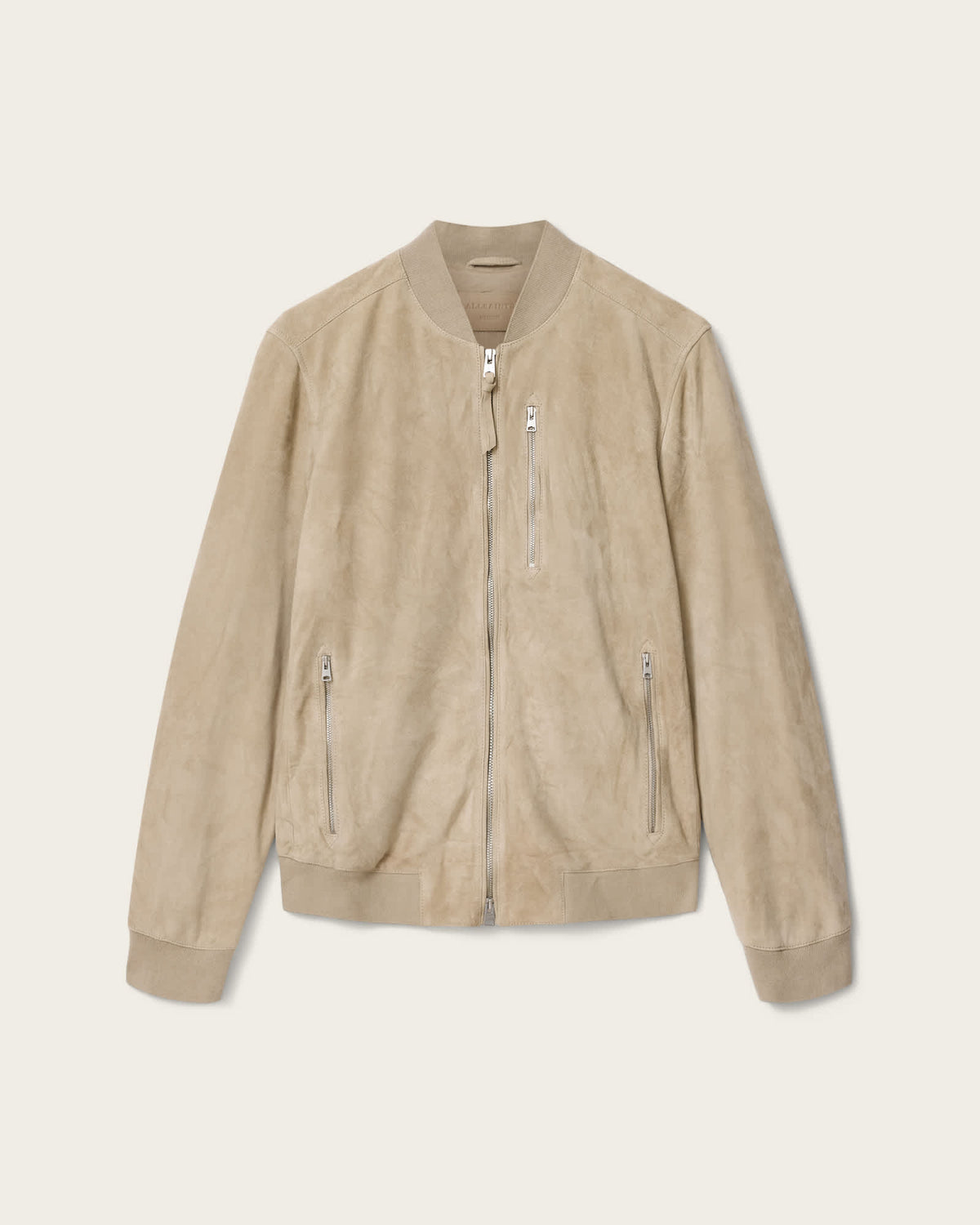 Suede bomber jacket DUNE BROWN