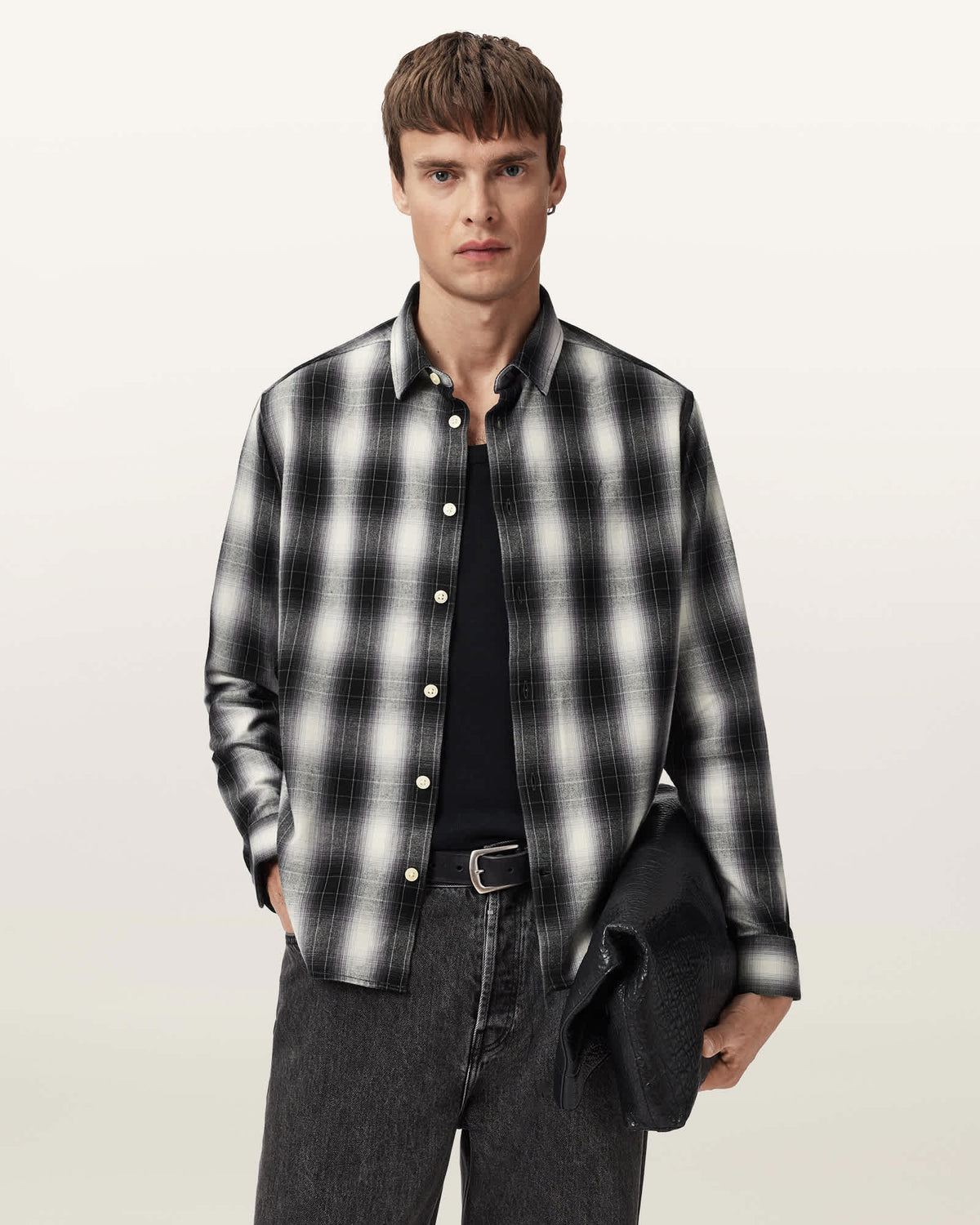 Holborn Ramskull Check Shirt Black/White