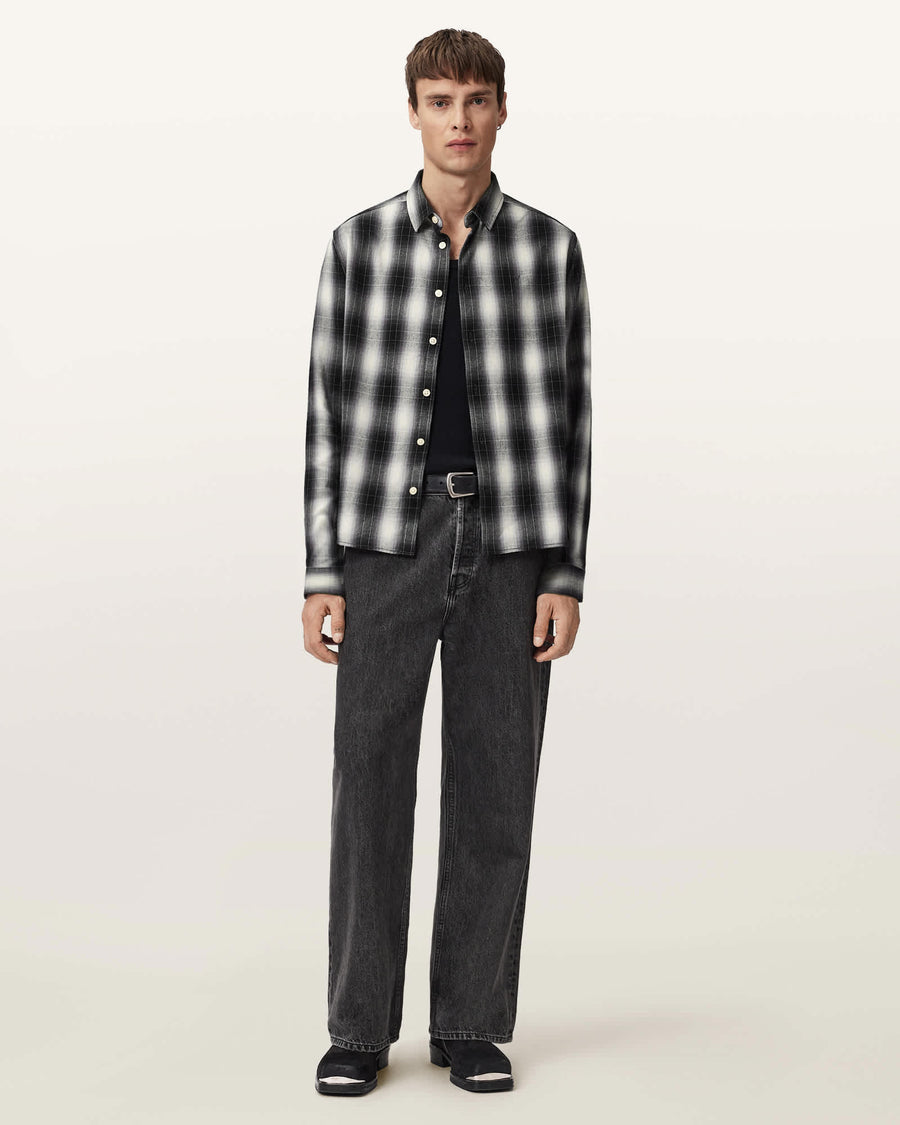 Holborn Ramskull Check Shirt Black/White