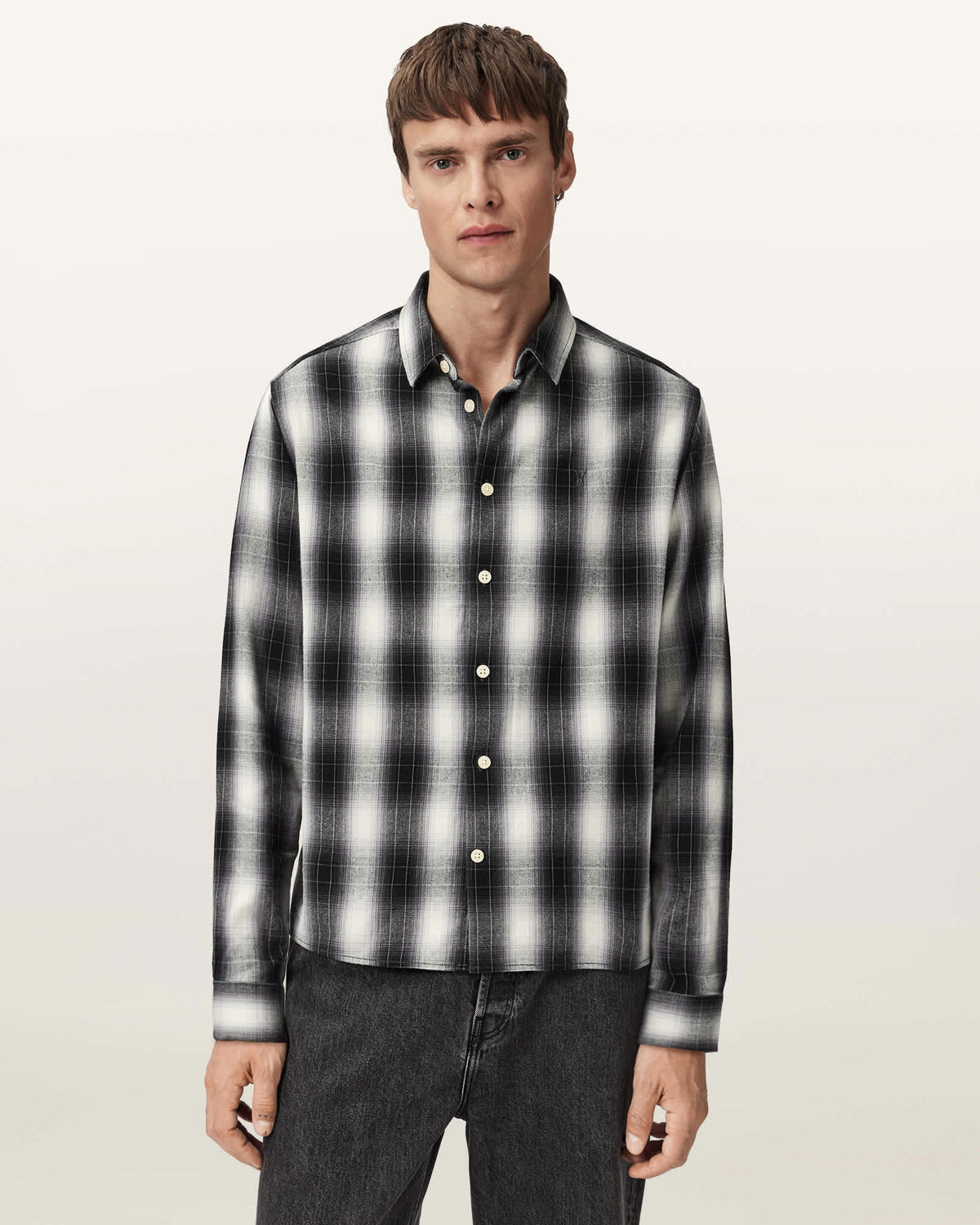 Holborn Ramskull Check Shirt Black/White