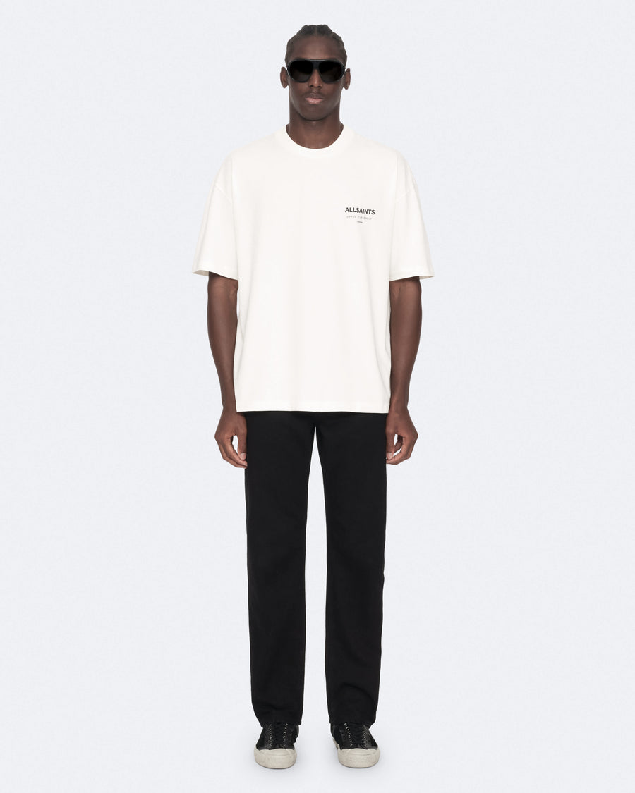 Underground Oversized Crew Neck T-Shirt ASHEN WHITE