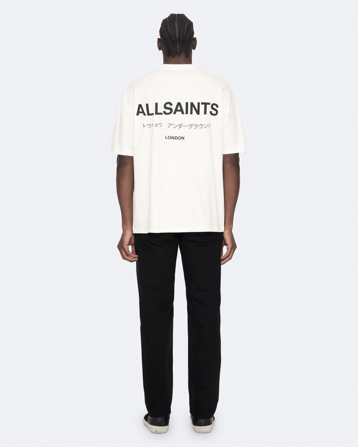 Underground Oversized Crew Neck T-Shirt ASHEN WHITE