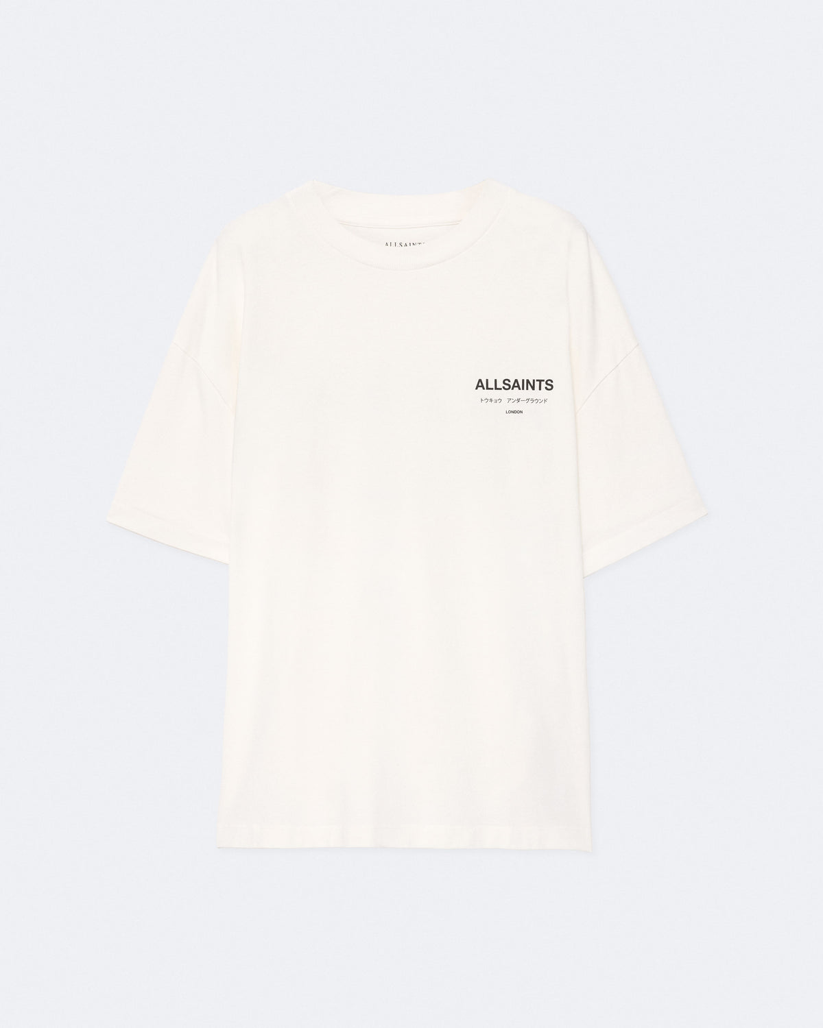 Underground Oversized Crew Neck T-Shirt ASHEN WHITE