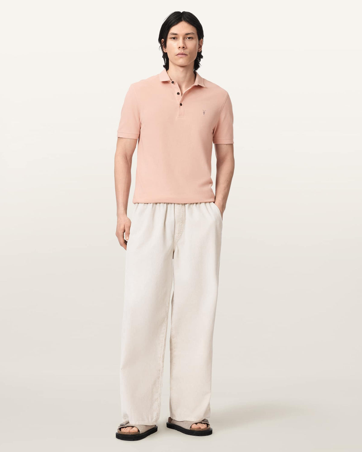 Reform Short-Sleeve Polo Shirt BLUSHED PINK
