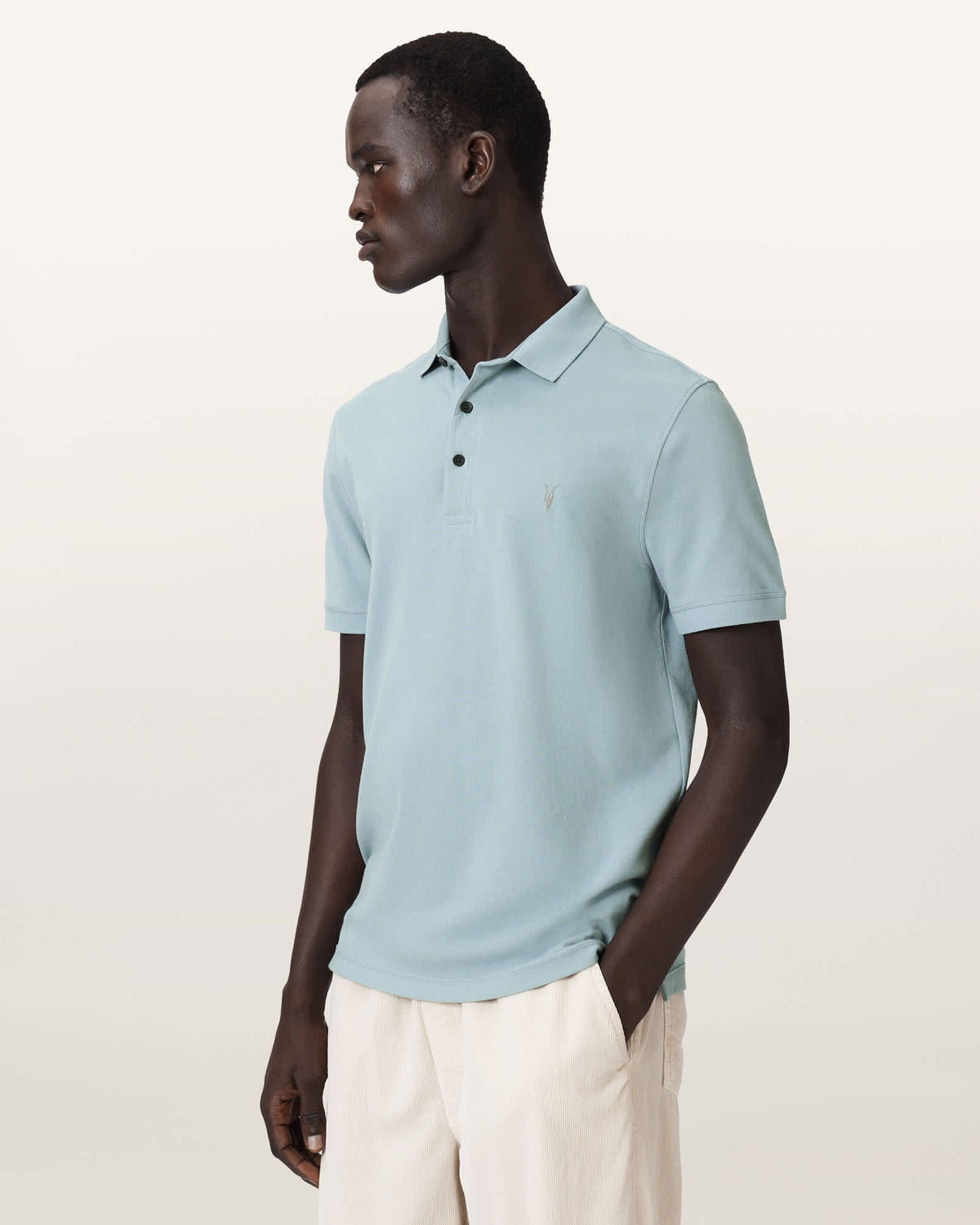 Reform Short-Sleeve Polo Shirt SALTON BLUE
