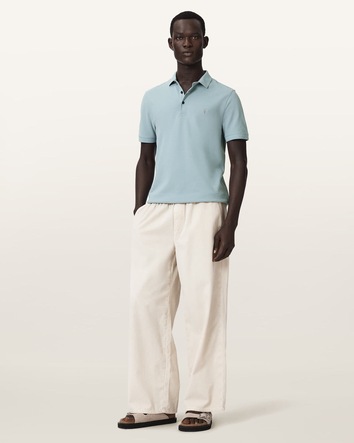 Reform Short-Sleeve Polo Shirt SALTON BLUE