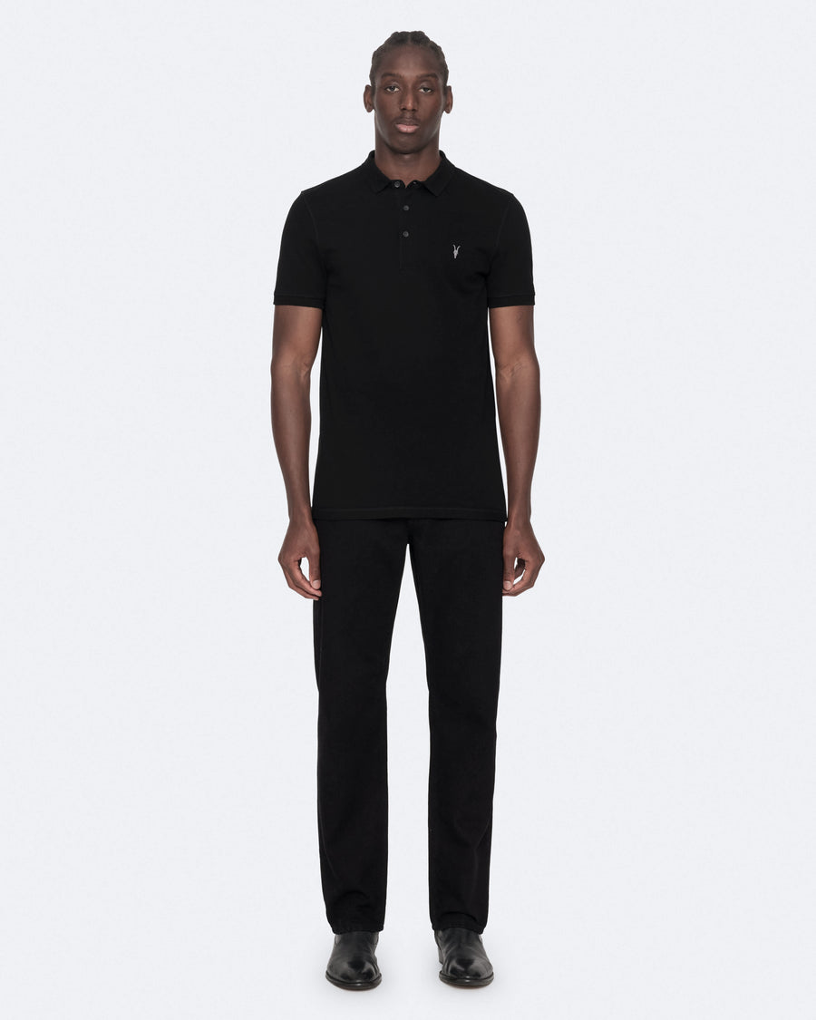 Reform Short-Sleeve Polo Shirt Black