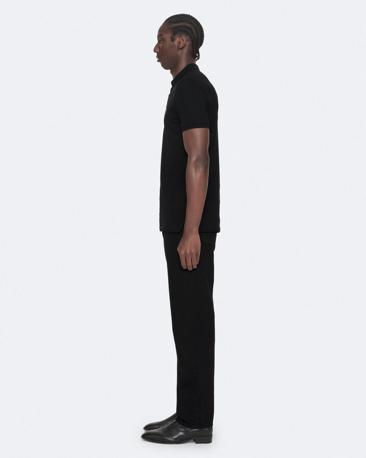 Reform Short-Sleeve Polo Shirt Black