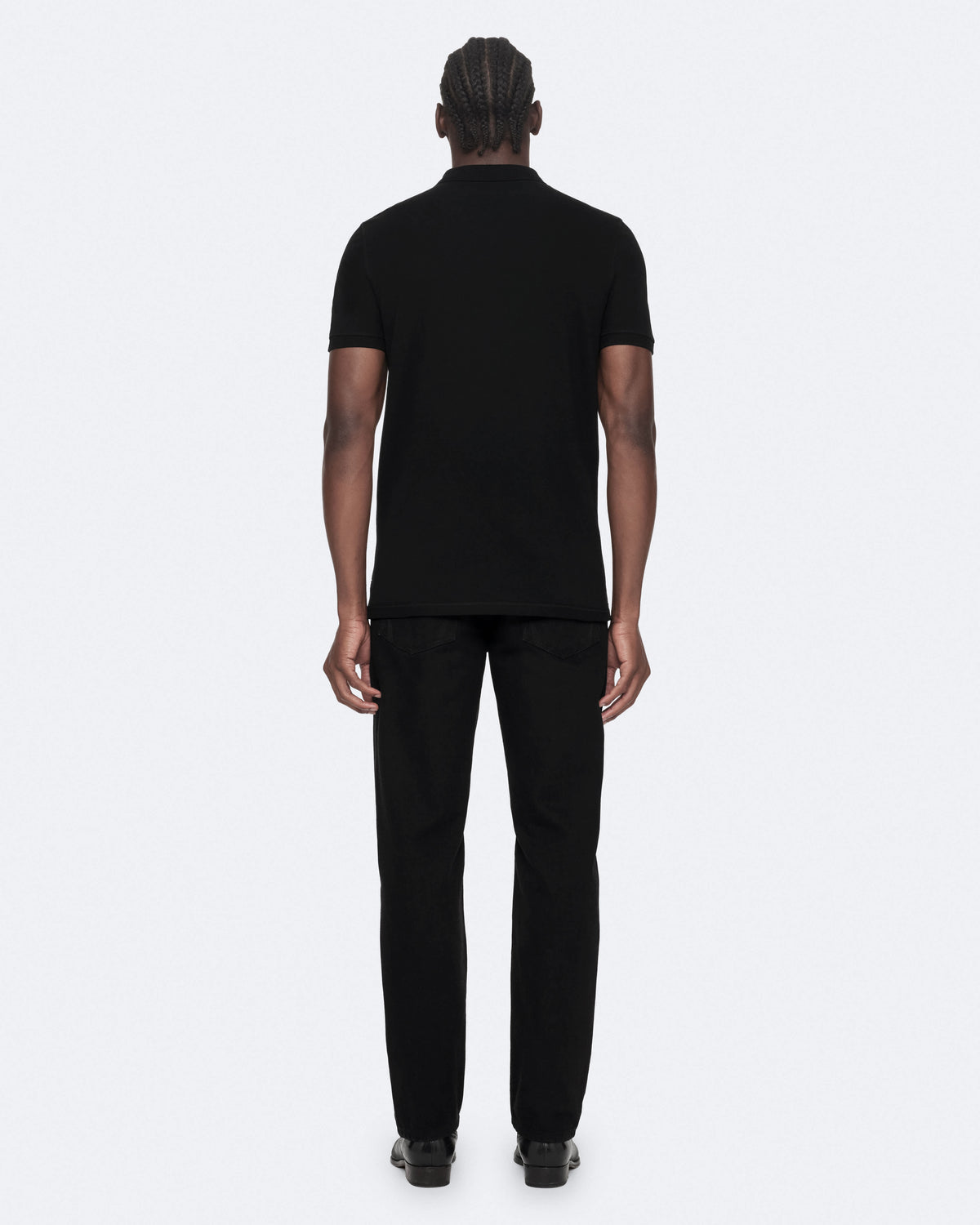 Reform Short-Sleeve Polo Shirt Black