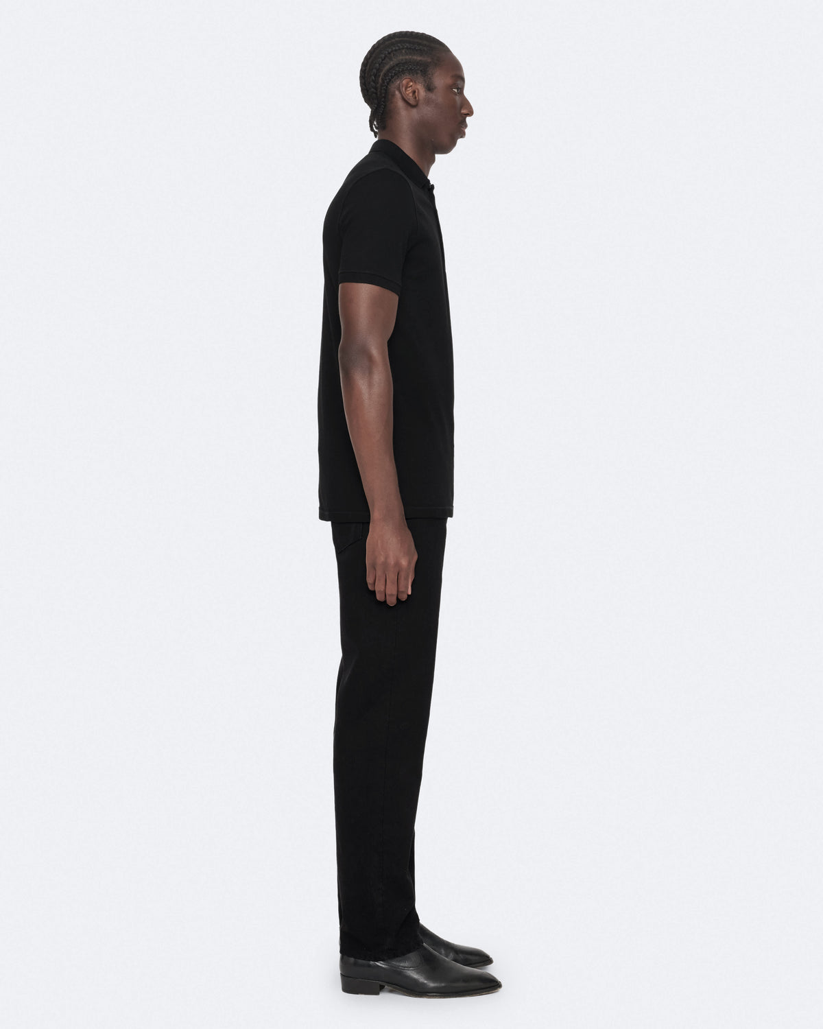 Reform Short-Sleeve Polo Shirt Black
