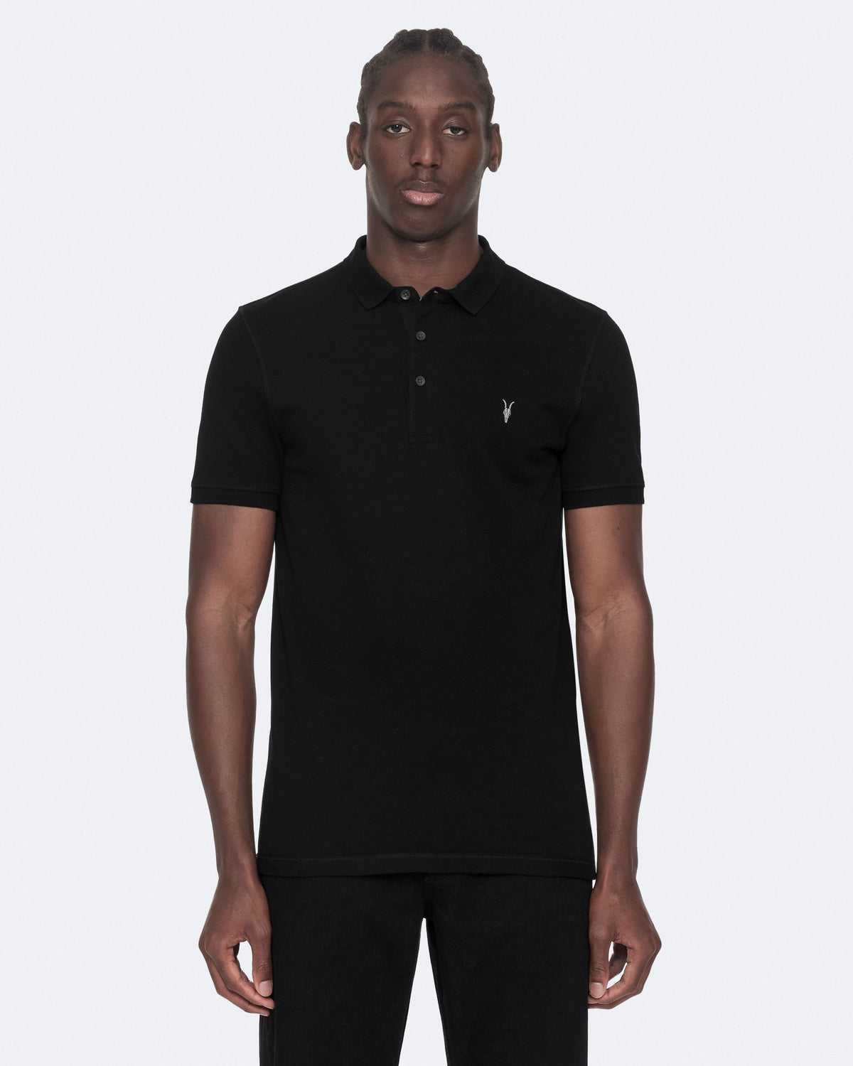 Reform Short-Sleeve Polo Shirt Black