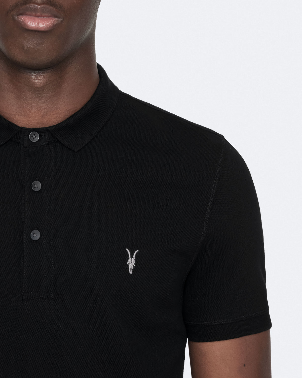 Reform Short-Sleeve Polo Shirt Black