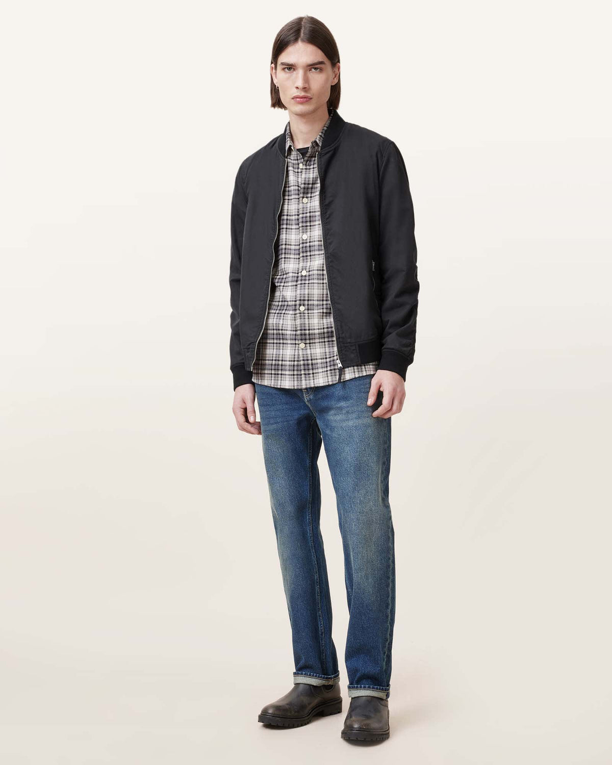 Bassett Ramskull Bomber Jacket Black