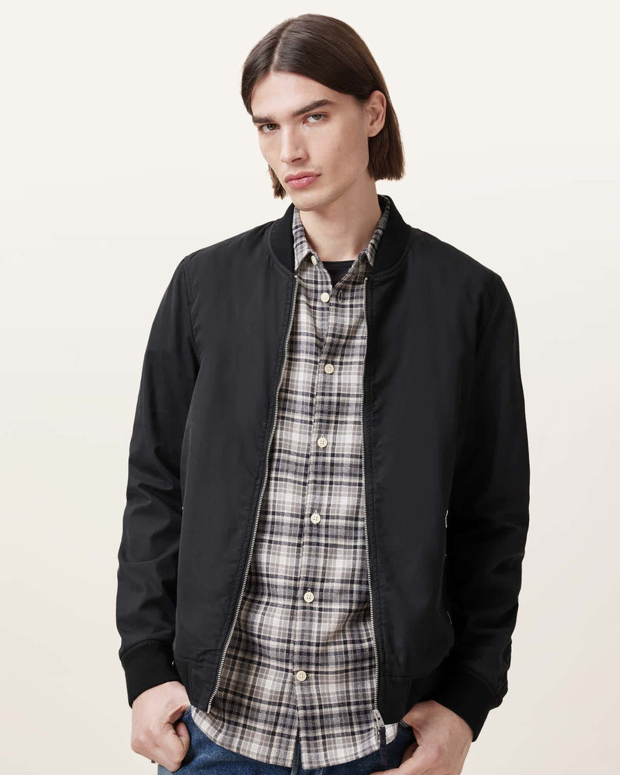 Bassett Ramskull Bomber Jacket Black