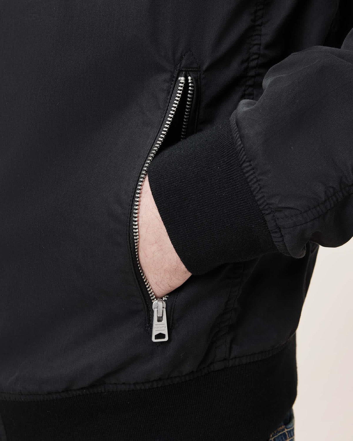Bassett Ramskull Bomber Jacket Black