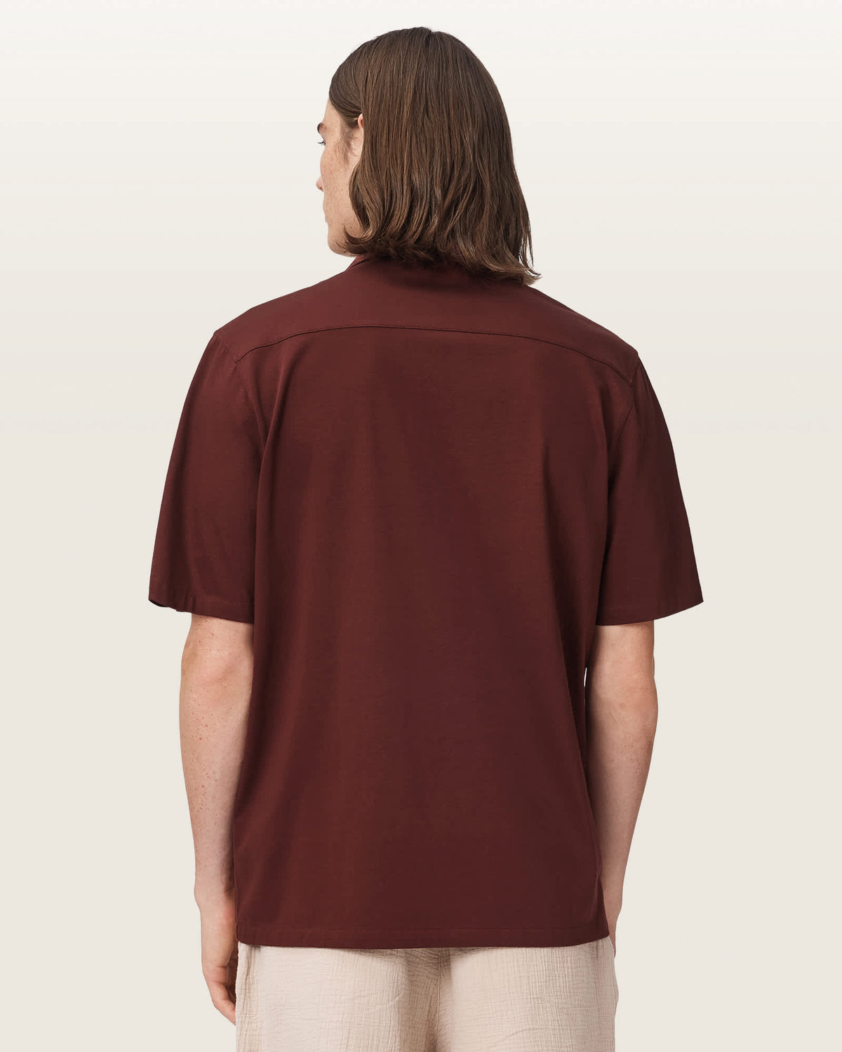 Hudson Relaxed Fit Ramskull Shirt BURNT RED