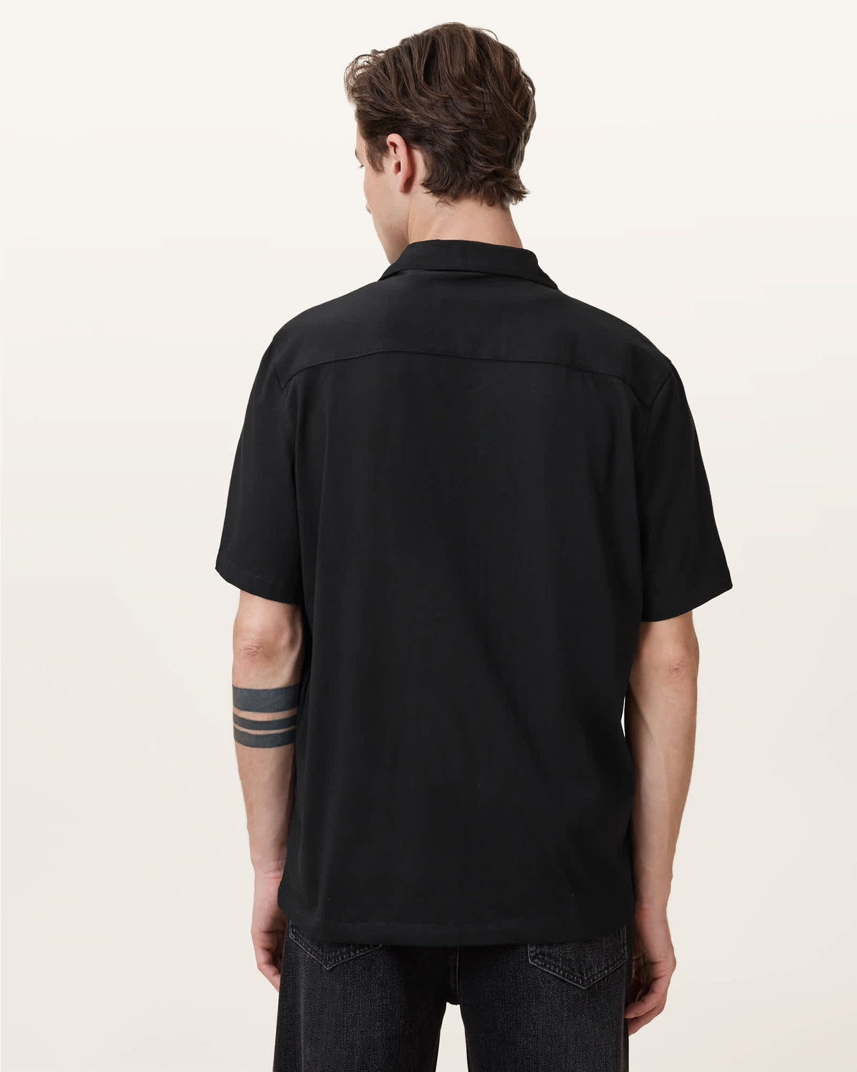 Hudson Relaxed Fit Ramskull Shirt Black