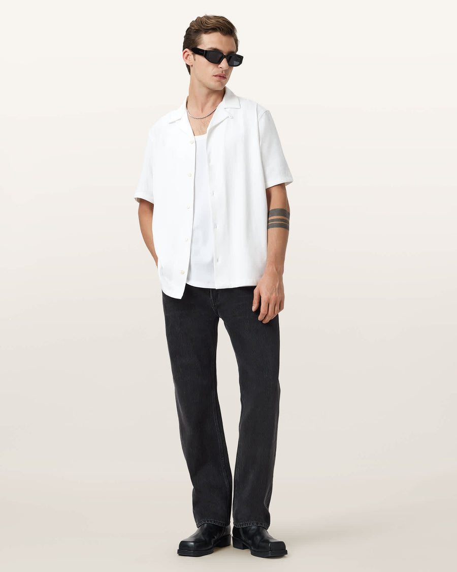 Hudson Relaxed Fit Ramskull Shirt CLIFF WHITE