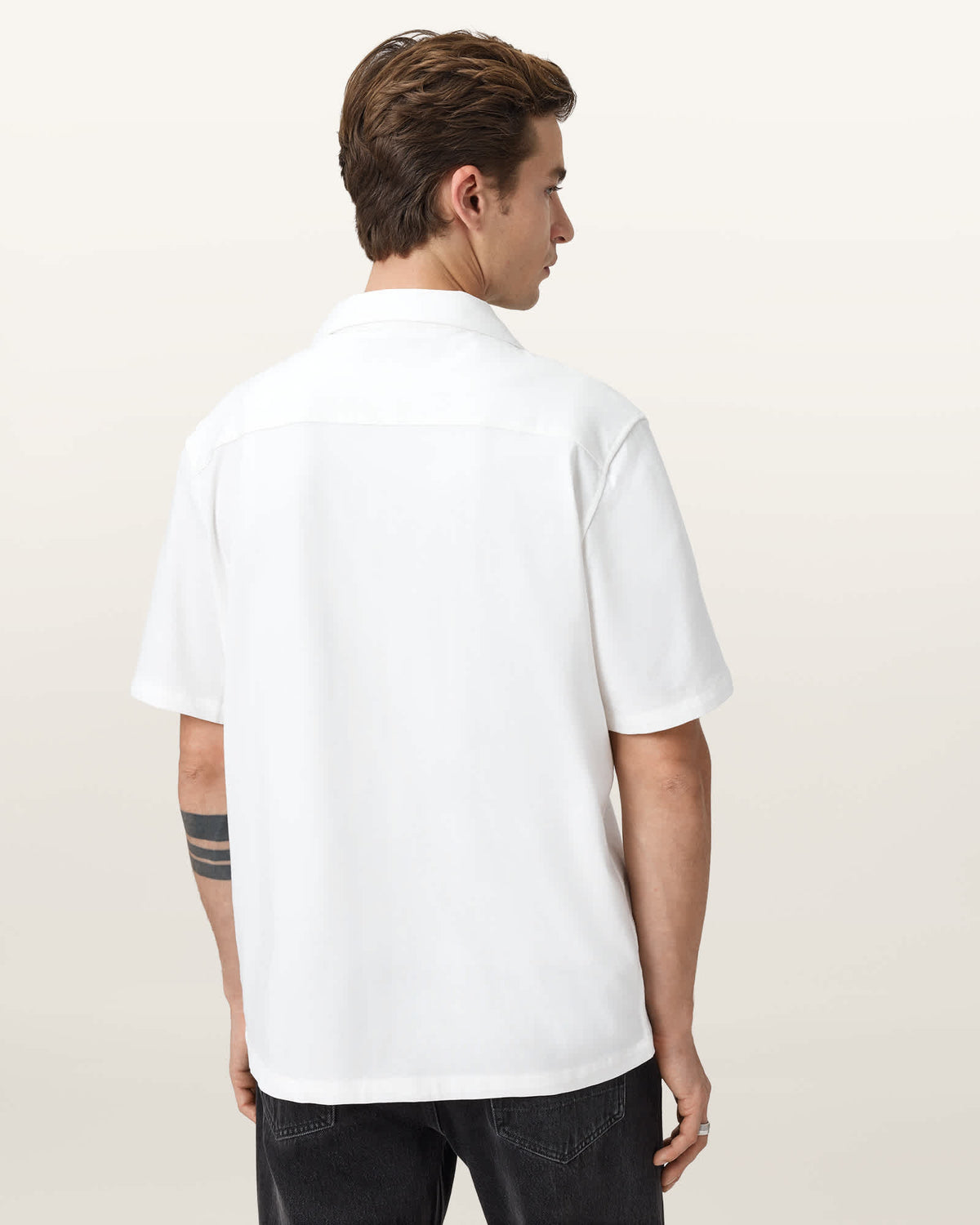 Hudson Relaxed Fit Ramskull Shirt CLIFF WHITE