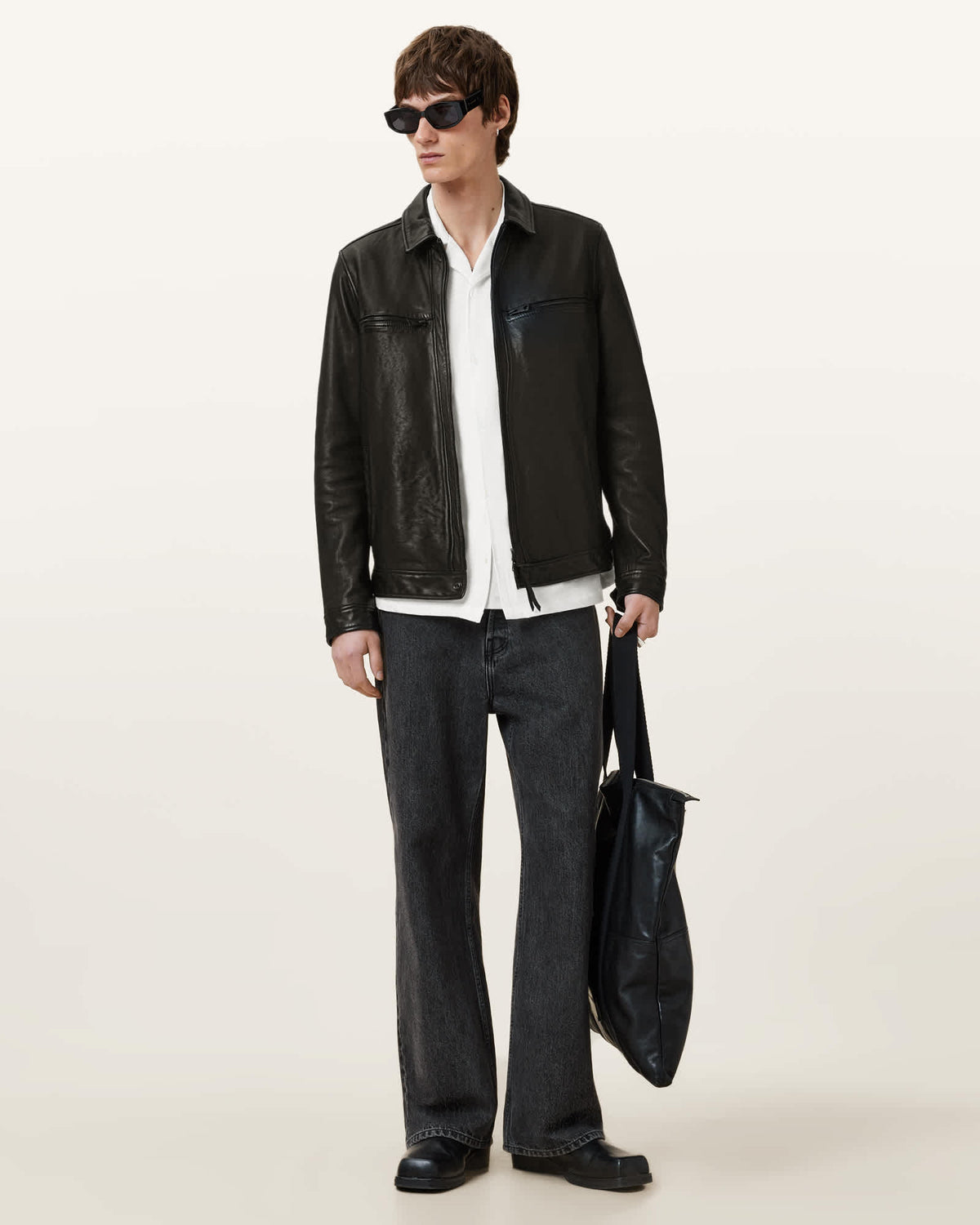 Hudson Relaxed Fit Ramskull Shirt CLIFF WHITE