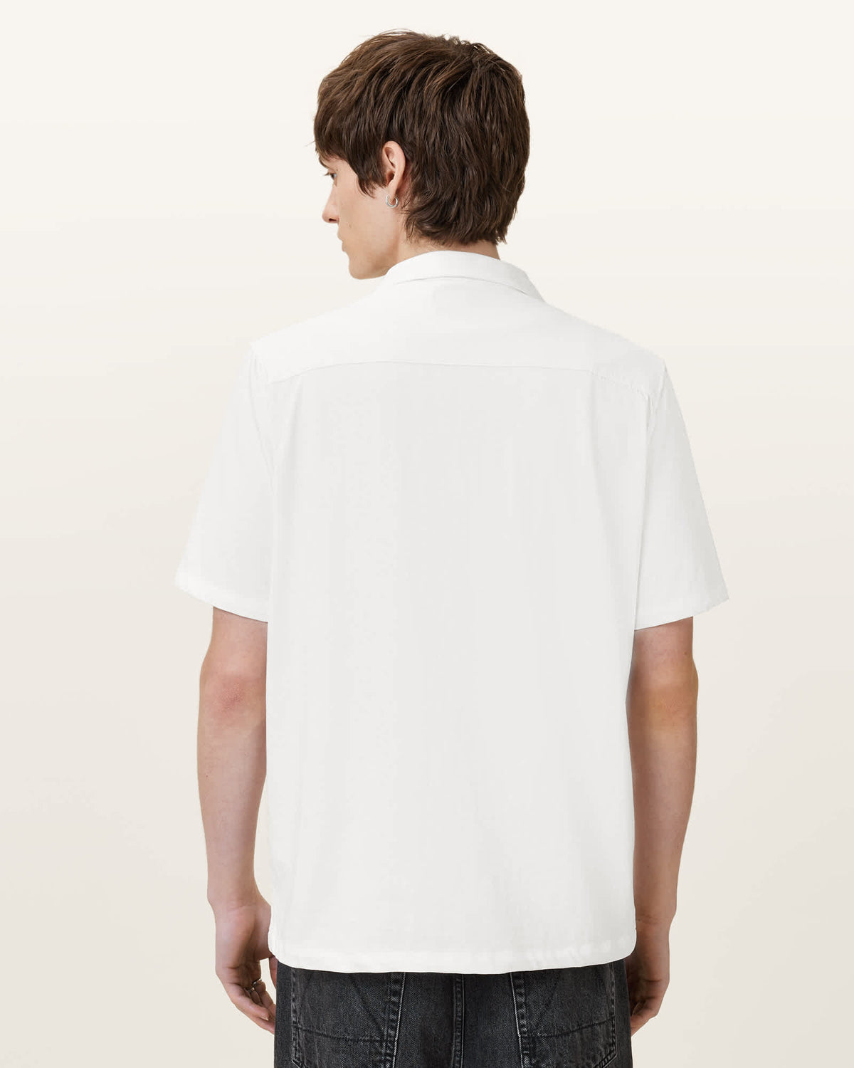 Hudson Relaxed Fit Ramskull Shirt CLIFF WHITE
