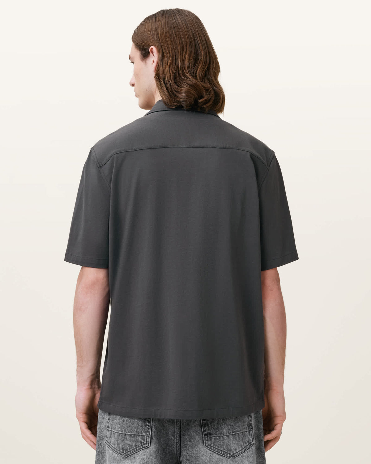 Hudson Relaxed Fit Ramskull Shirt CARTER GREY
