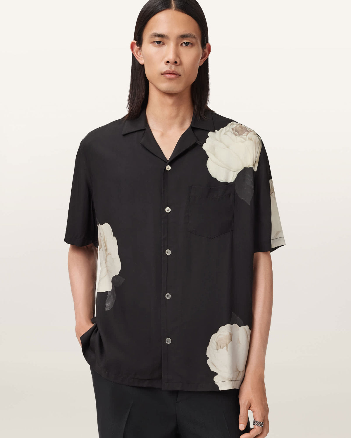 SHIRT M082SD Jet Black