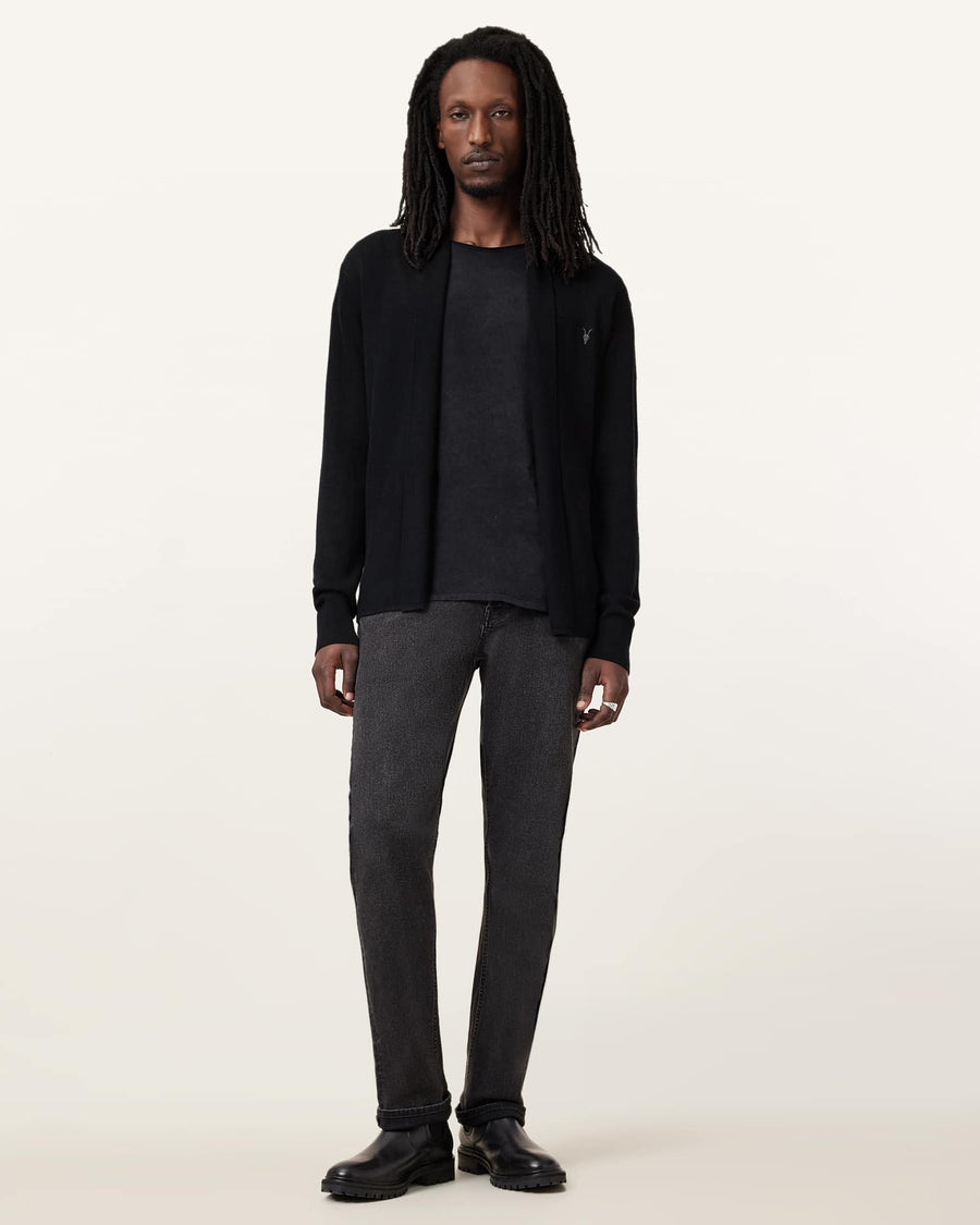 Mode Merino Ramskull Open Cardigan Black