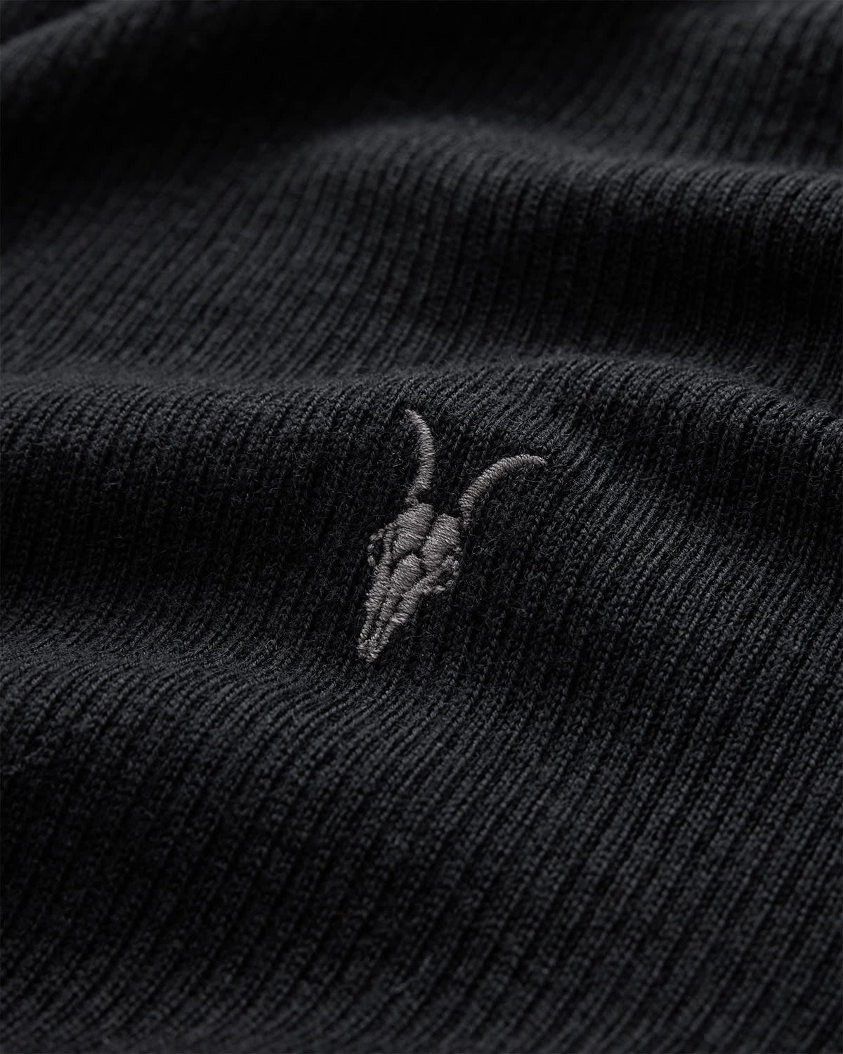 Mode Merino Ramskull Open Cardigan Black