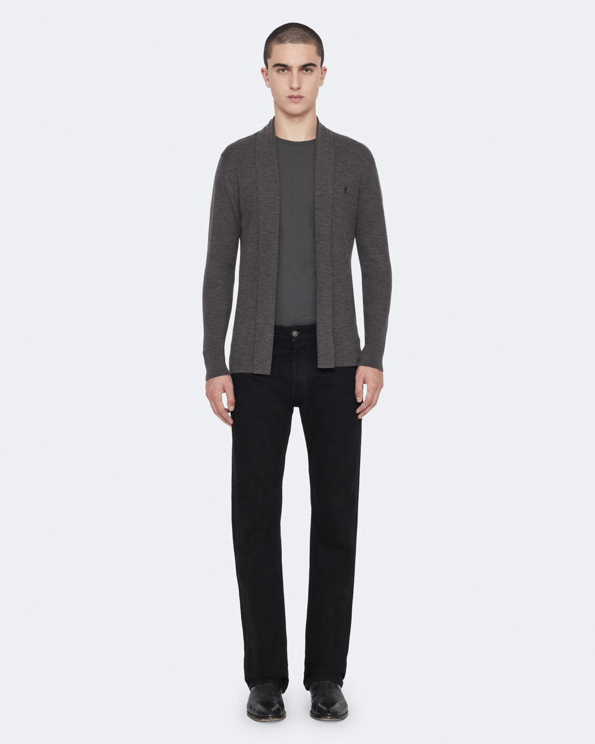Mode Merino Ramskull Open Cardigan