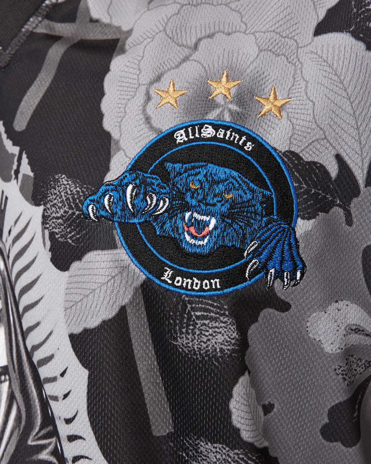 Puerto Oversized Short Sleeve Football Shirt Jet Black