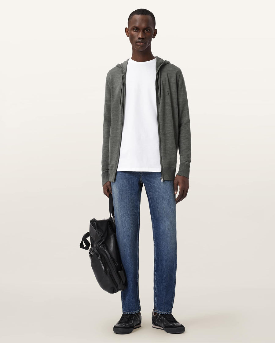 Mode Merino Wool Zip-Up Hoodie MAPLE GREEN