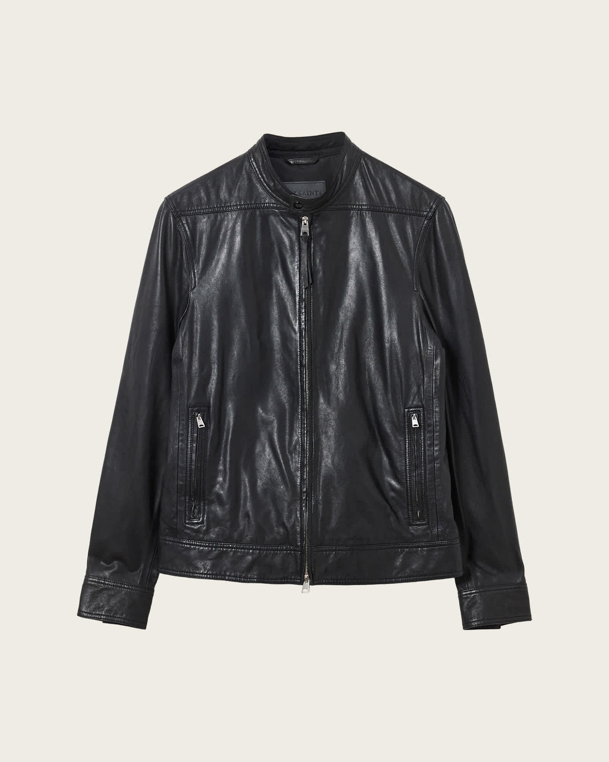 Colt Slim Fit Leather Jacket Black