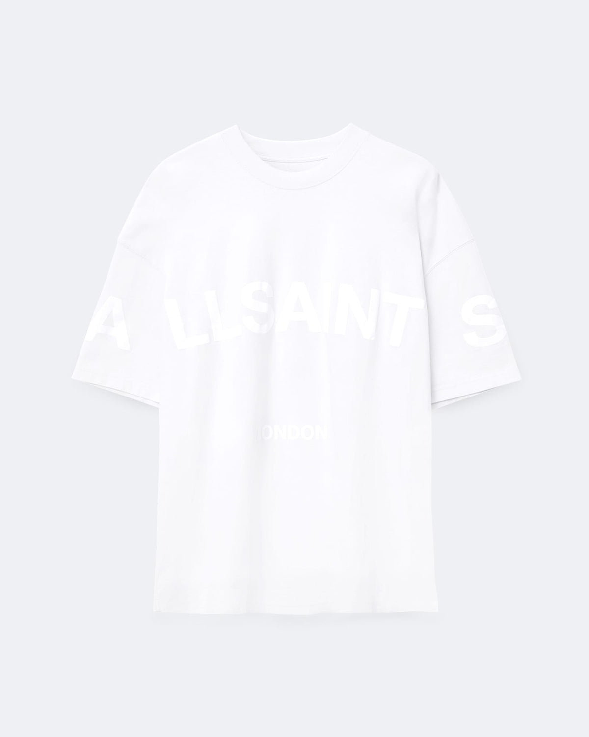 Biggy Oversized Logo Print T-Shirt Optic White