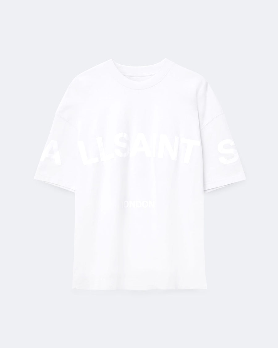 Biggy Oversized Logo Print T-Shirt Optic White