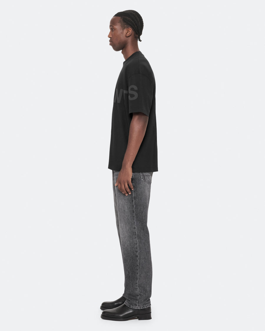 Biggy Oversized Logo Print T-Shirt Jet Black