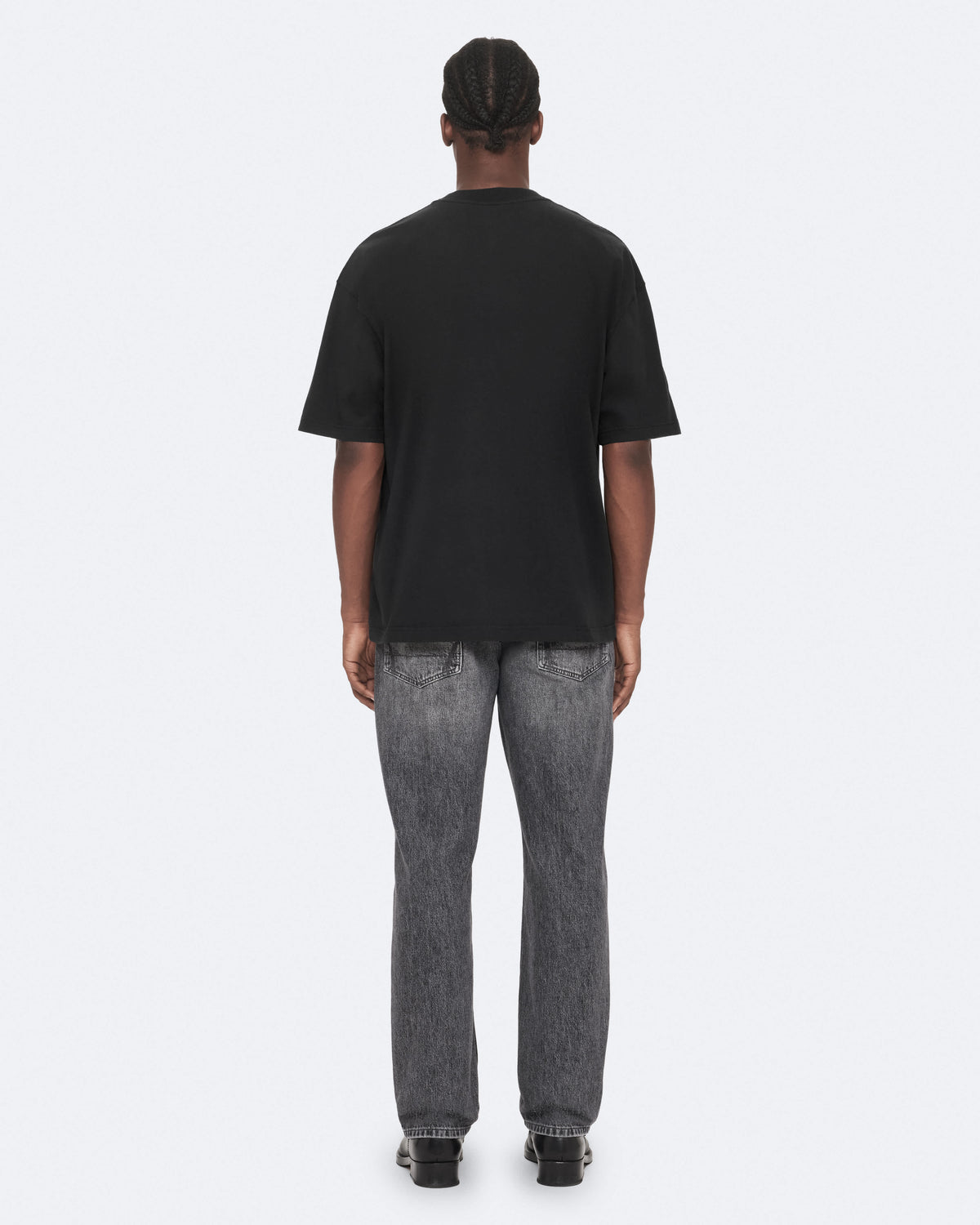 Biggy Oversized Logo Print T-Shirt Jet Black