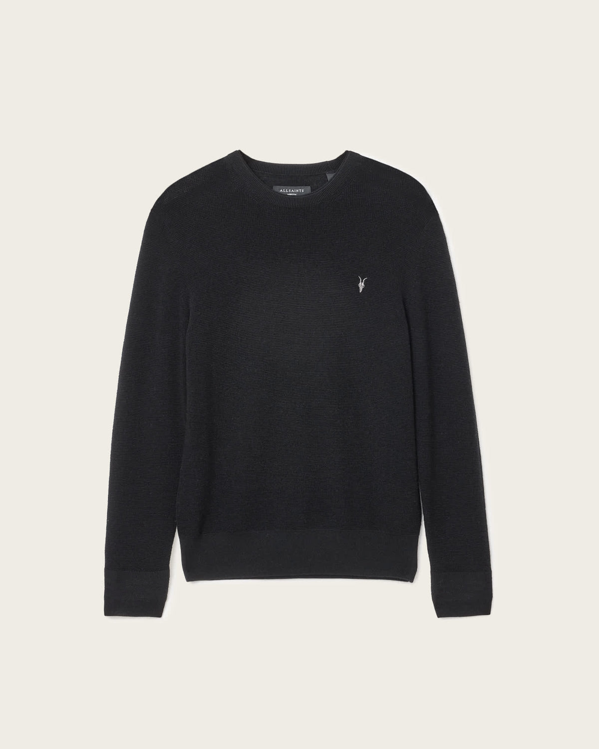 Aspen Waffle-Knit Wool-Blend Jumper Cinder Black