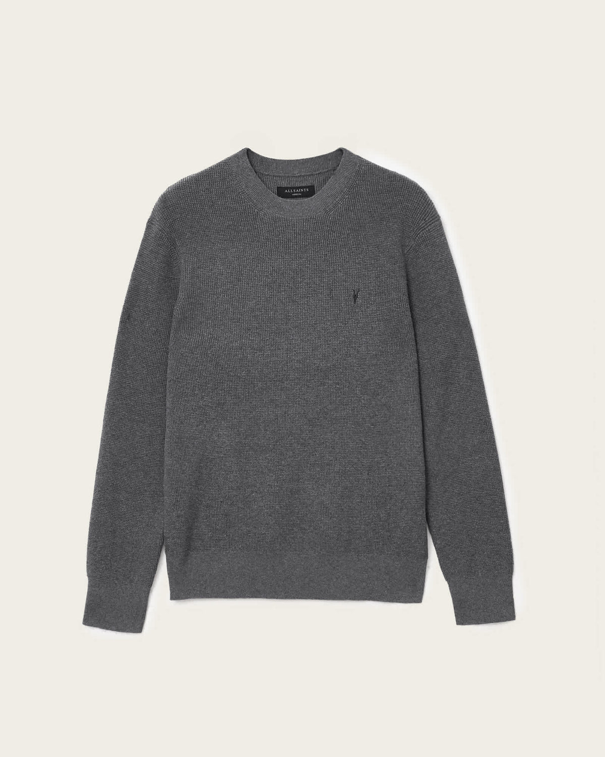 Aspen Waffle-Knit Wool-Blend Jumper MONUMENT GREY
