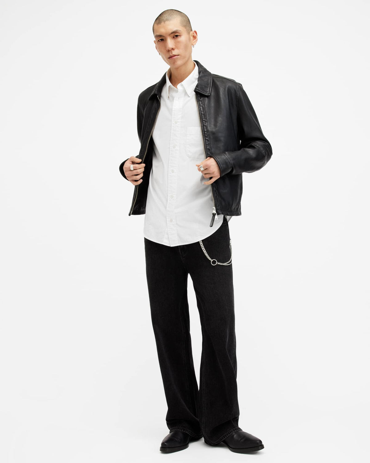 Sutta Long Sleeve Relaxed Fit Shirt White