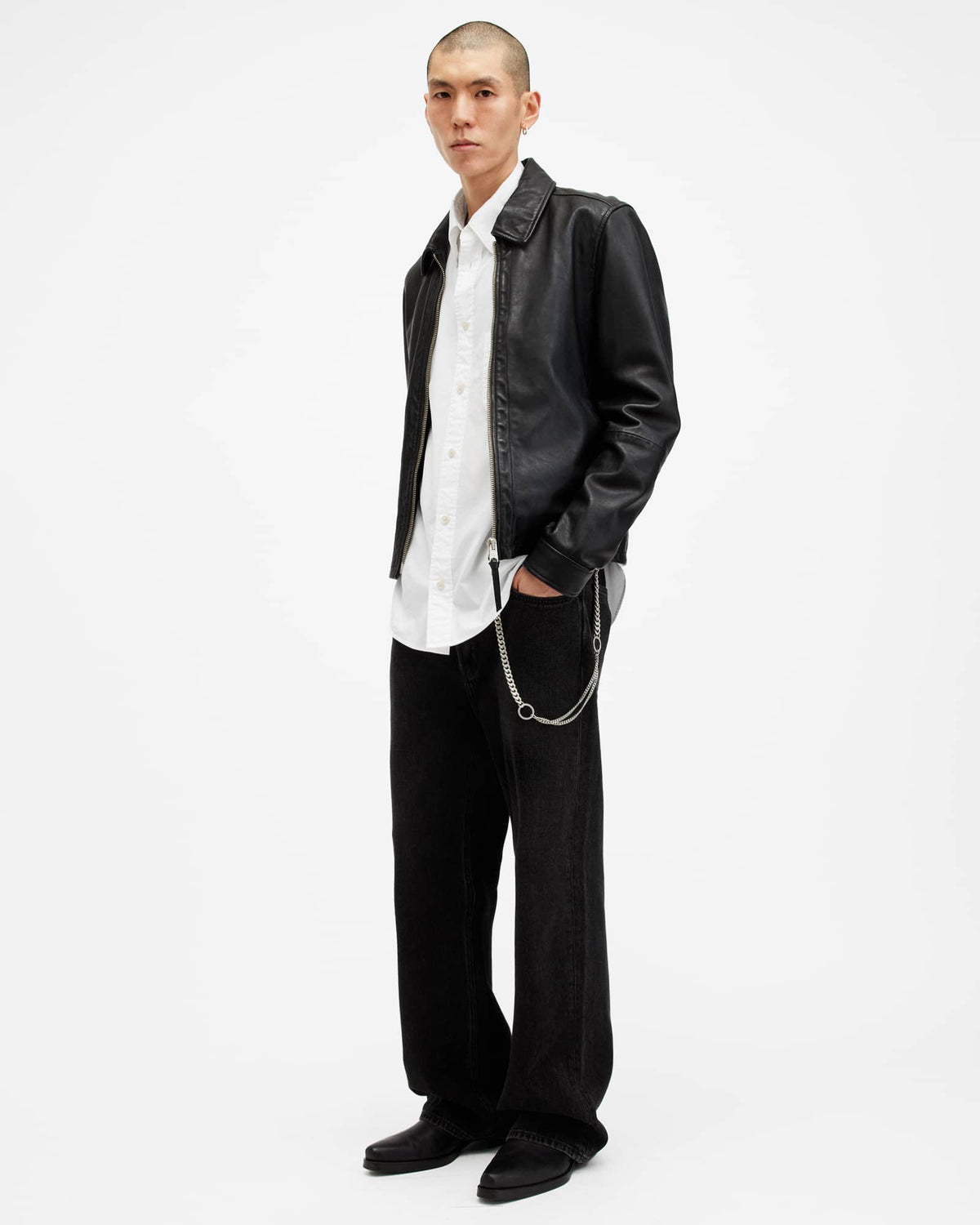 Sutta Long Sleeve Relaxed Fit Shirt White