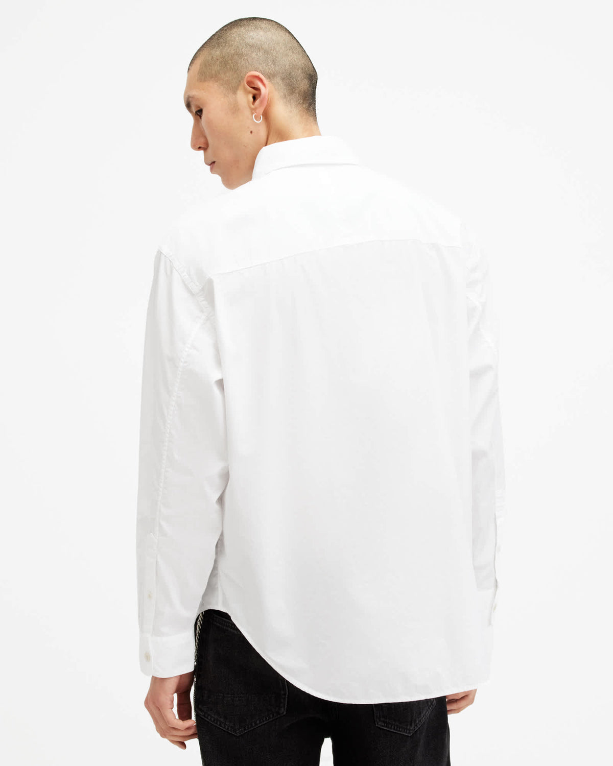 Sutta Long Sleeve Relaxed Fit Shirt White