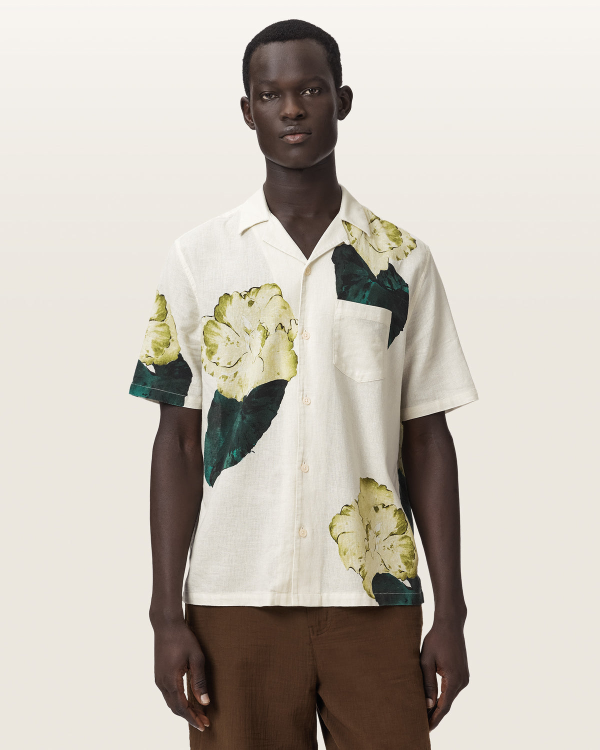 Nouvelle Short Sleeve Linen Blend Shirt
