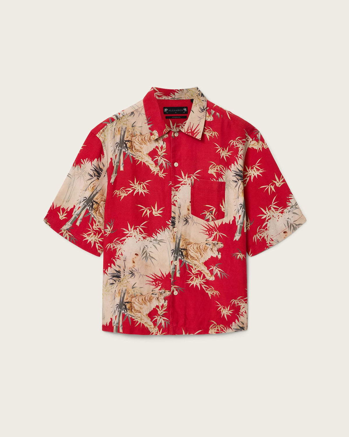 Kingdom Oversized Short Sleeve Shirt Red