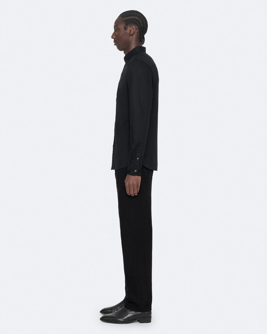 Hawthorne Slim-Fit Ramskull Shirt Black