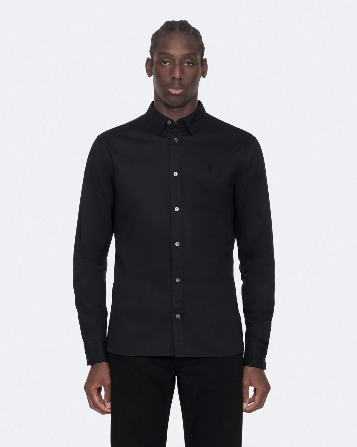 Hawthorne Slim-Fit Ramskull Shirt Black