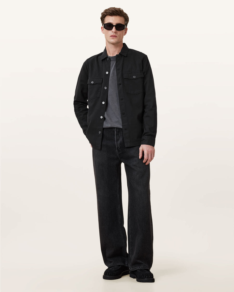 Spotter Slim Fit Overshirt Black