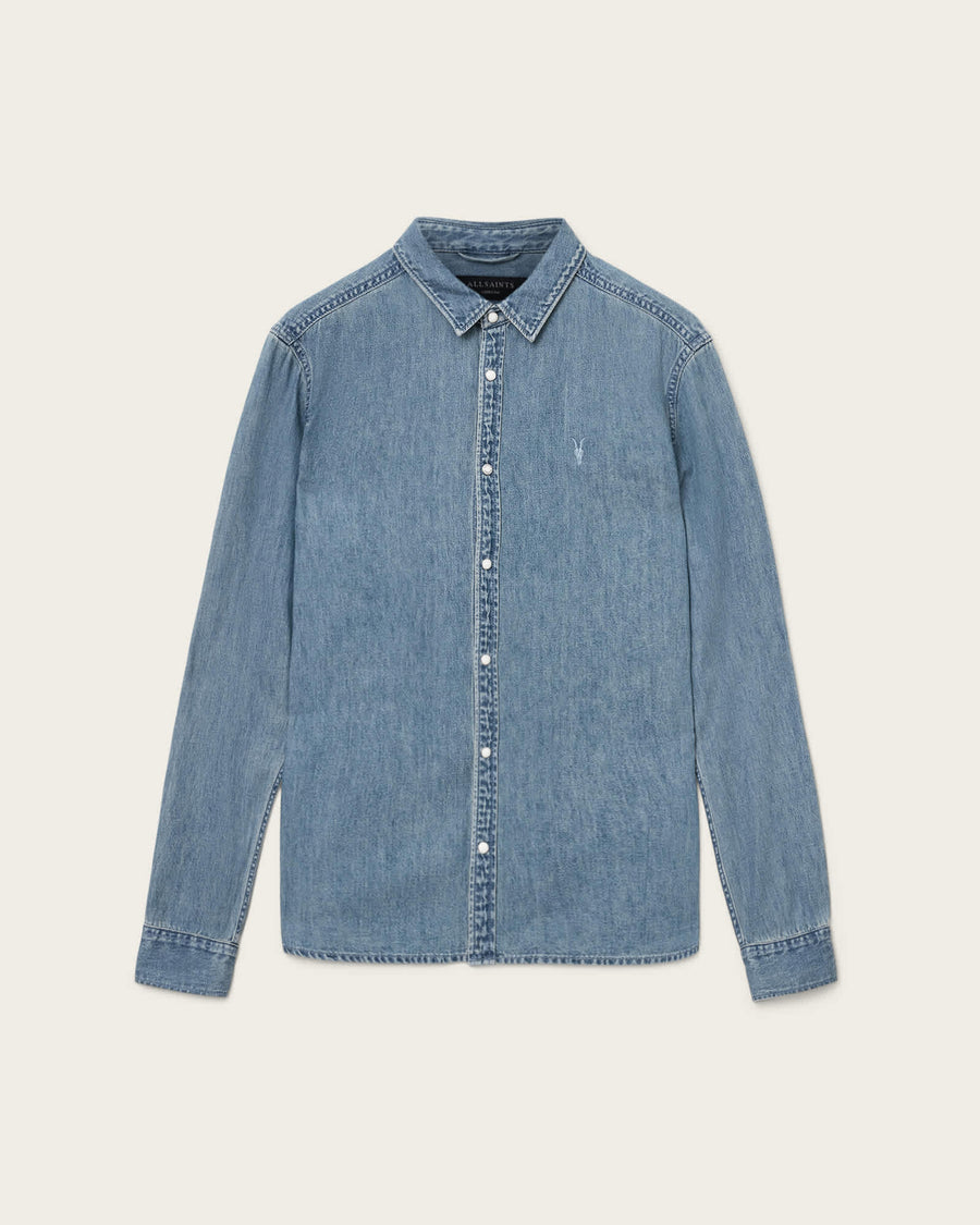 Gleason Ramskull Denim Shirt Light Indigo