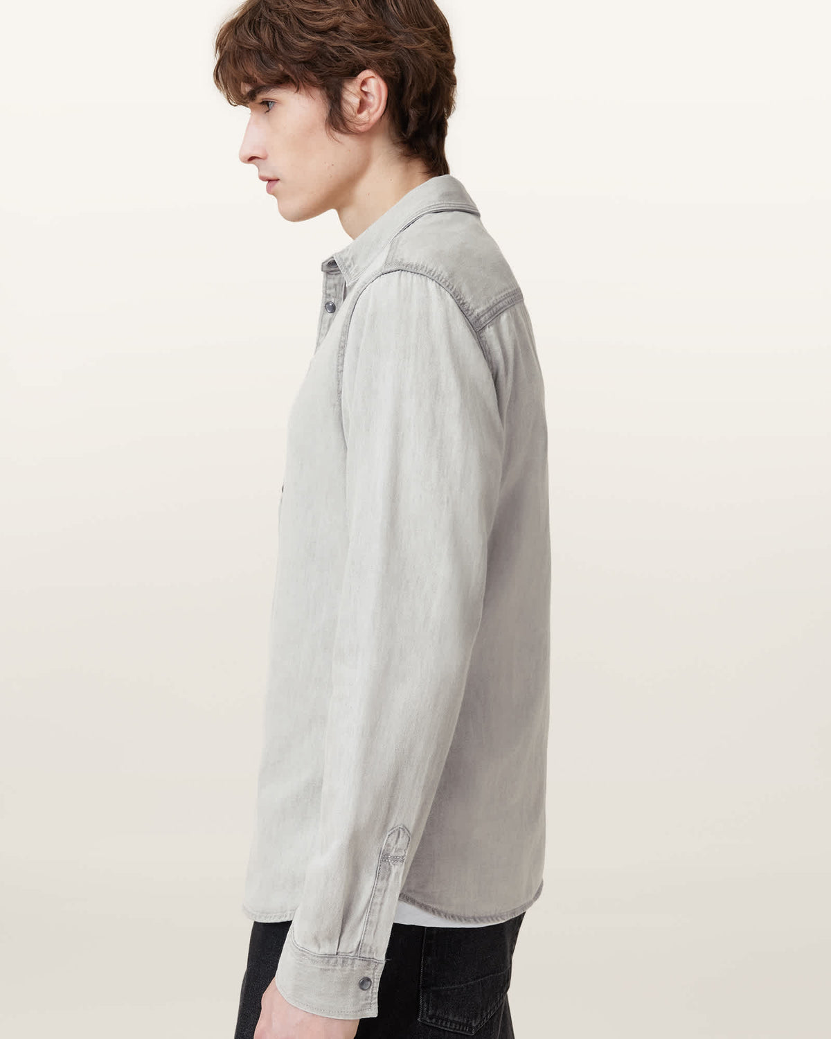 Gleason Ramskull Denim Shirt Grey